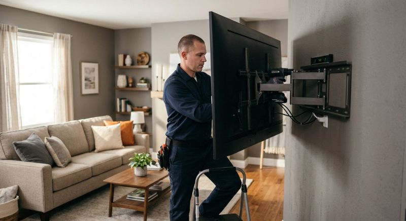 Bedroom Tv Mounting in Conroe, TX